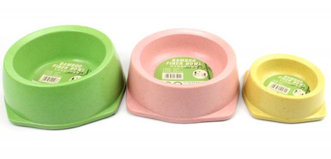 Bahan yang sangat baik Bamboo Tiga Ukuran Pet Salad Bowl 0