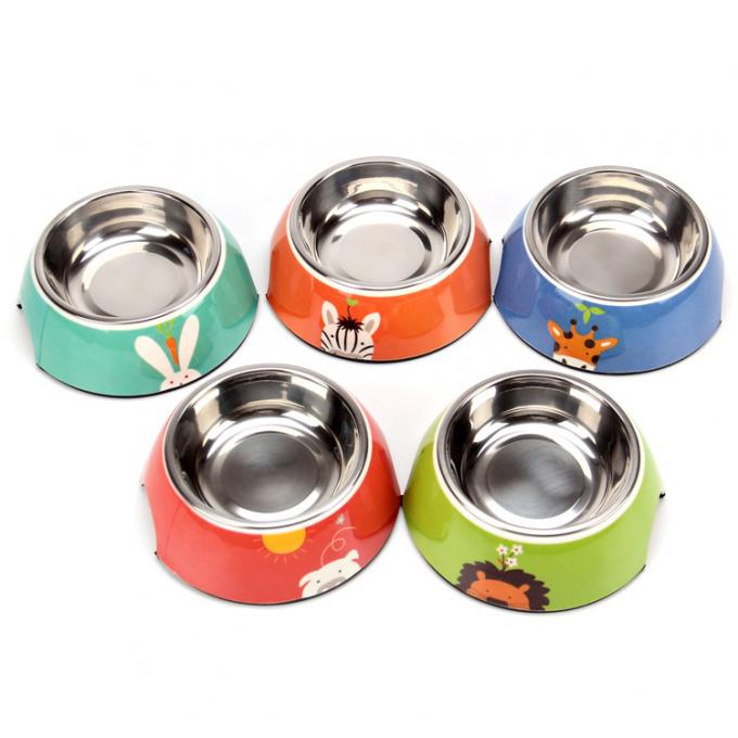 180ml Dog Bowl dengan Empat Warna Stainless Steel Dog Bowl 2