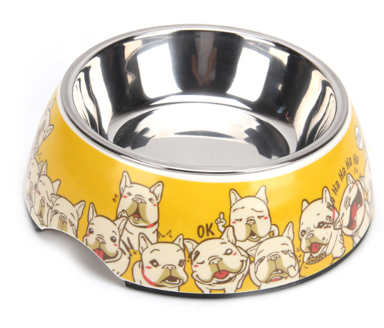 Customized Pet Bowl Feeding dan Stainless Steel Dog&Cat Bowl 1