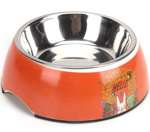 Customized Pet Bowl Feeding dan Stainless Steel Dog&Cat Bowl 0