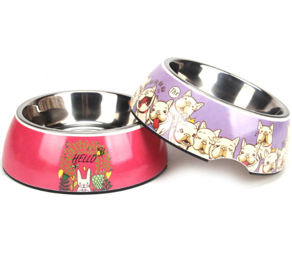 Customized Pet Bowl Feeding dan Stainless Steel Dog&Cat Bowl 3