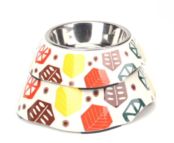 Grosir Melamin dan Stainless Steel Pet Dog Bowl 3