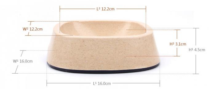 Bahan yang sangat baik Produk panas Bambu Dog & Cat Feeder Food Bowl 4