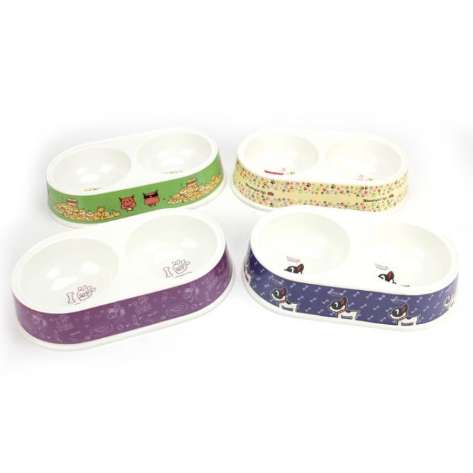 Double Pet Food Bowl Melamin Cat&Dog Bowl 4