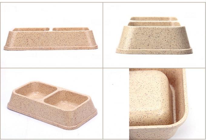 Sublimasi Bambu Berwarna Berganda Besar atau Besar Makanan & Air Pet Dog Bowl 2