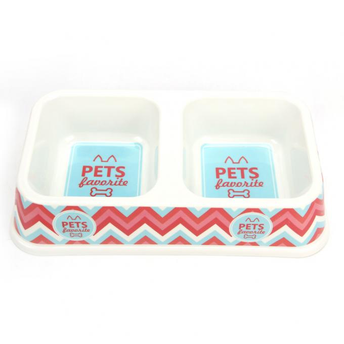 Double Plastic Dog&Cat Food Water Bowl dengan Kualitas yang Baik 1