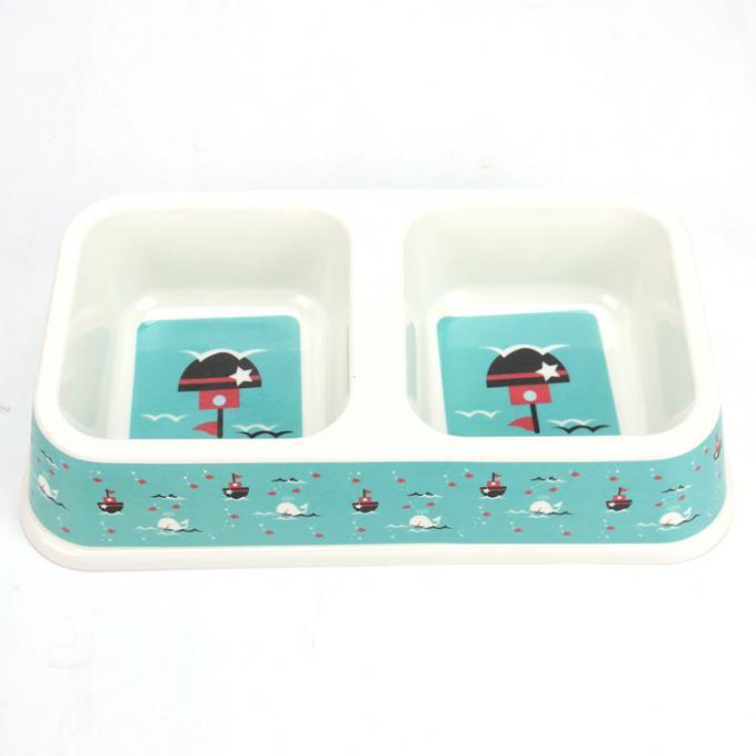 Double Plastic Dog&Cat Food Water Bowl dengan Kualitas yang Baik 0