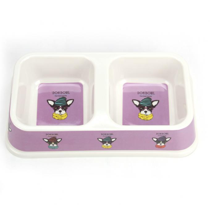 Double Plastic Dog&Cat Food Water Bowl dengan Kualitas yang Baik 2