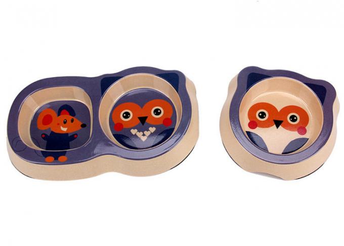 Cute dan Nice Penampilan Bambu Pet Cat&Dog Feed Bowl 2