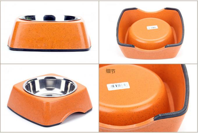 Kualitas Baik Bambu dan Baja Berkualitas Murah Alam Pet&Cat&Dog Feed Food Bowl 4