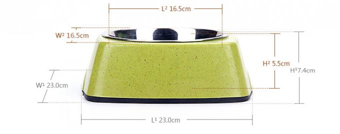 Kualitas Baik Bambu dan Baja Berkualitas Murah Alam Pet&Cat&Dog Feed Food Bowl 5