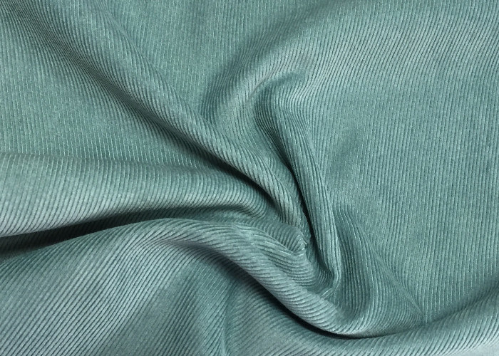 Kain Nyloy Corduroy Pakaian Stretch Kain Corduroy Hijau Biru Biru