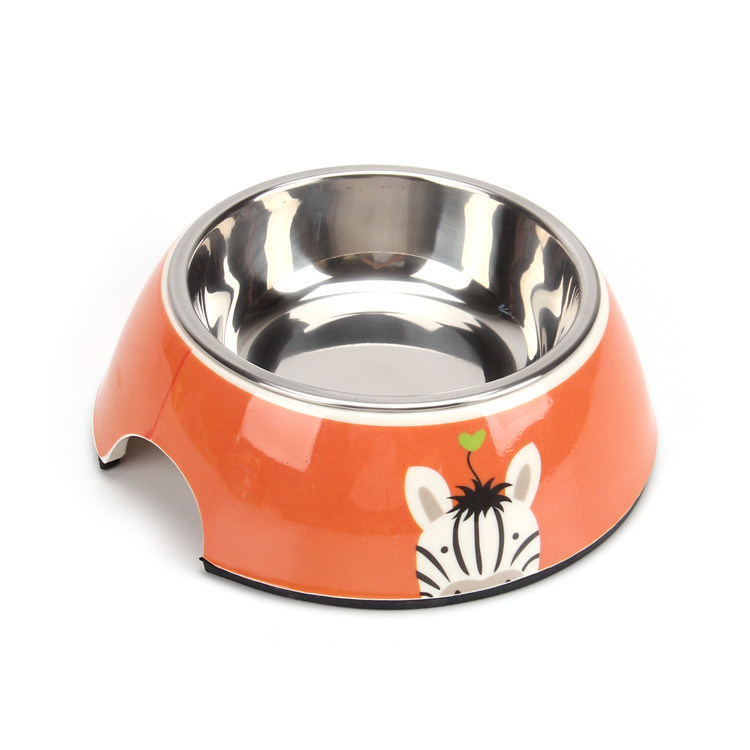 180ml Dog Bowl dengan Empat Warna Stainless Steel Dog Bowl