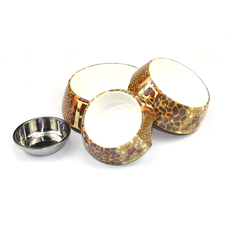 100% Melamin 180ml 310ml 700ml Dog Bowl Dog Bowl Stainless besar dan besar Pet Food Bowl