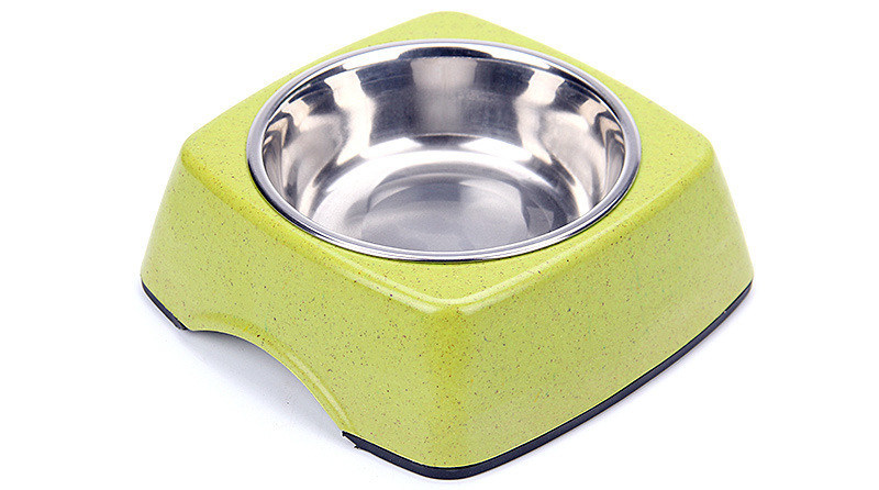 Kualitas Baik Bambu dan Baja Berkualitas Murah Alam Pet&Cat&Dog Feed Food Bowl