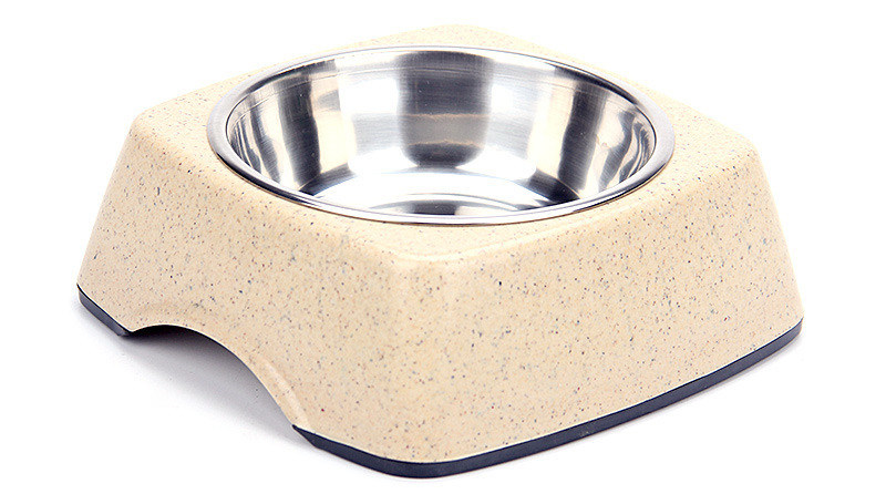Kualitas Baik Bambu dan Baja Berkualitas Murah Alam Pet&Cat&Dog Feed Food Bowl