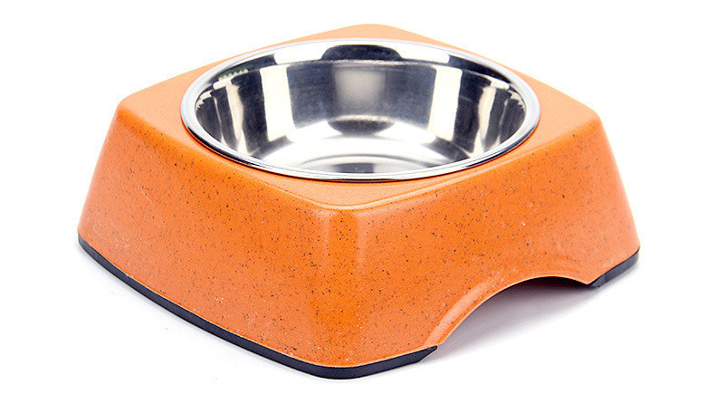 Kualitas Baik Bambu dan Baja Berkualitas Murah Alam Pet&Cat&Dog Feed Food Bowl