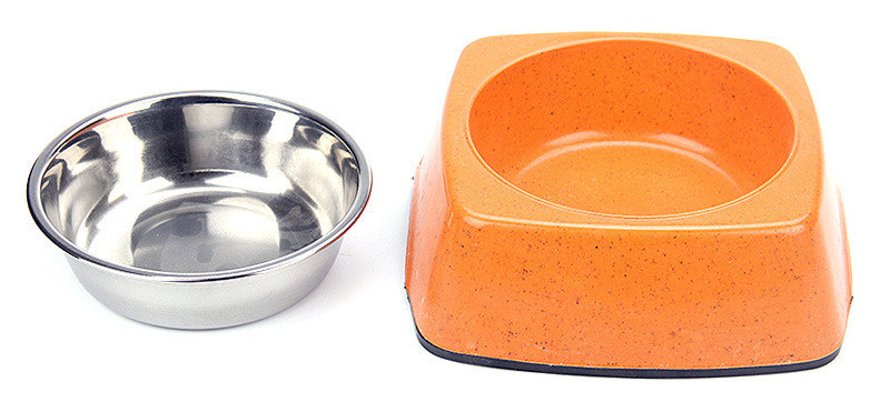 Kualitas Baik Bambu dan Baja Berkualitas Murah Alam Pet&Cat&Dog Feed Food Bowl