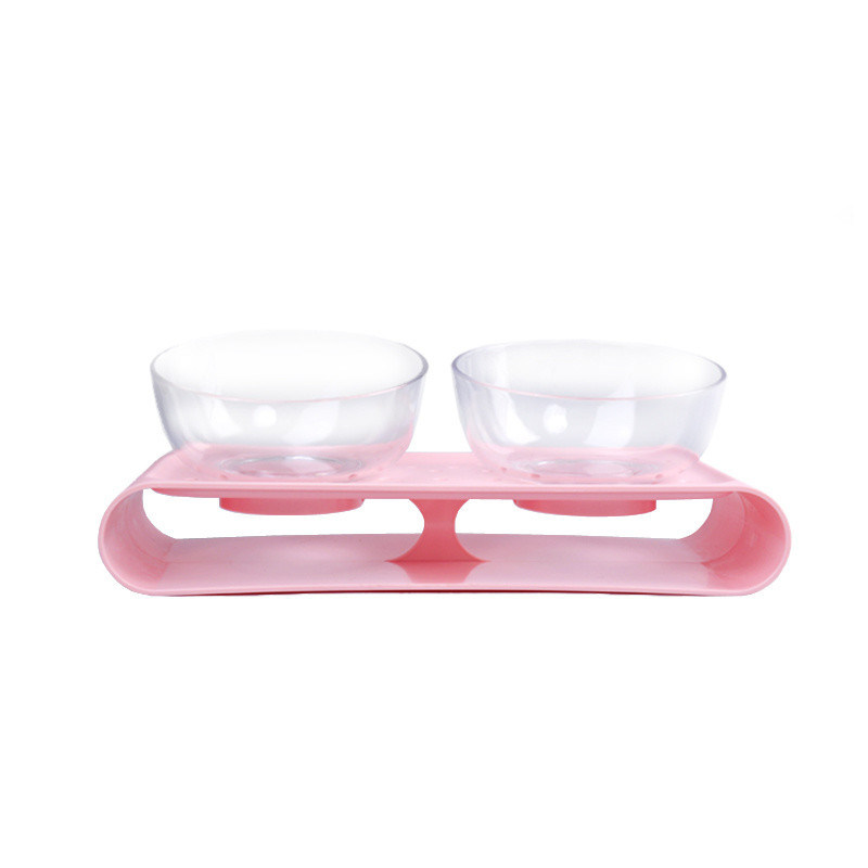 Cat Food Bowl untuk meringankan kelelahan kumis Pet Food & Water Bowls Set of 2