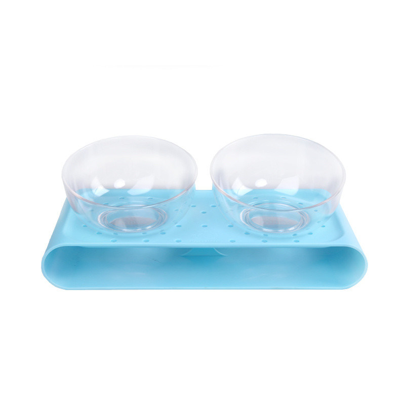 Cat Food Bowl untuk meringankan kelelahan kumis Pet Food & Water Bowls Set of 2