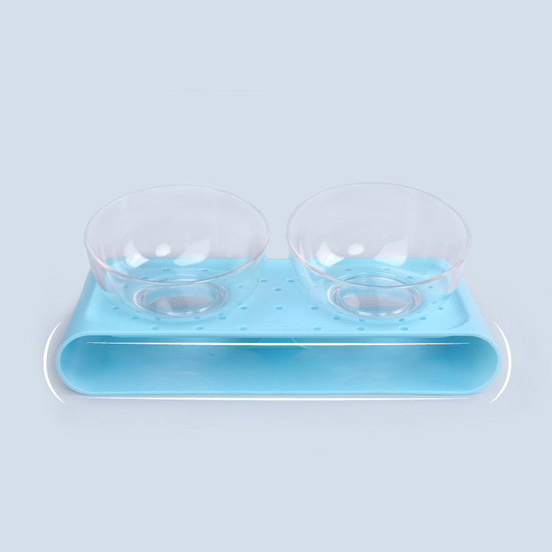 The Dog Feeder dan Cat Raised Pet Bowls untuk Anjing dan Kucing Kecil dan Menengah