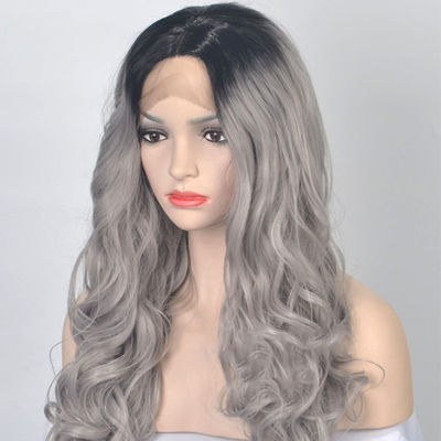 Natural Hairline Full Lace Human Hair Wigs With Bangs / Wet And Wavy Hair Extensions abc (Pengembang rambut basah dan bergelombang)