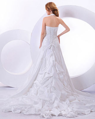 Custom Made Around The Neck Strap Menggunakan gaun pengantin untuk birdal, gadis, wanita