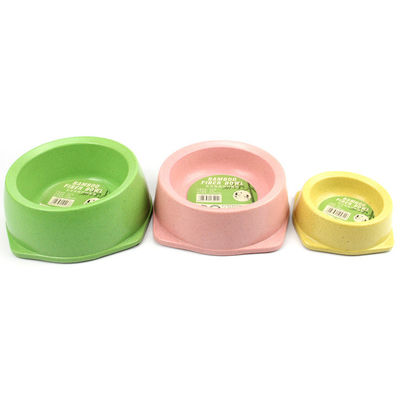 Bahan yang sangat baik Bamboo Tiga Ukuran Pet Salad Bowl