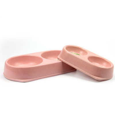 Profesional dibuat berwarna-warni menarik Bambu pet feeder mangkuk