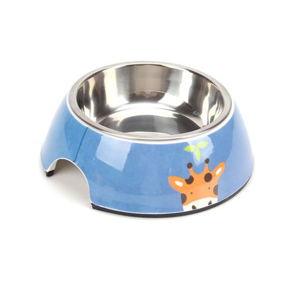 Melamin Plastik Ramah Lingkungan Makanan Anjing Bowl Stainless