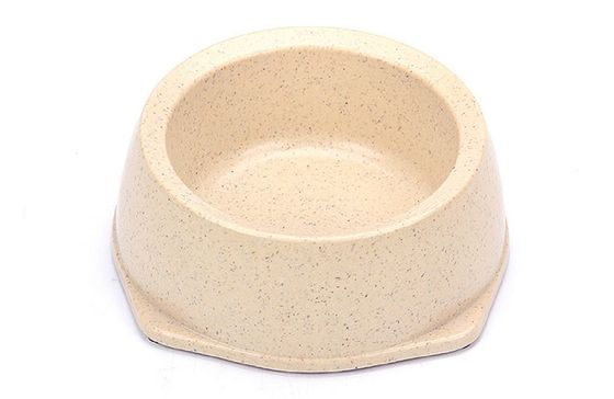 Perlengkapan hewan peliharaan Eco Bambu Serat Round Dog Bowl Produsen