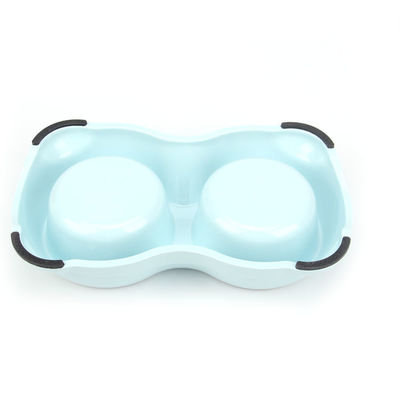 Anti-Skip Silicone Pet Bowl dengan Double Stainless Steel Bowl