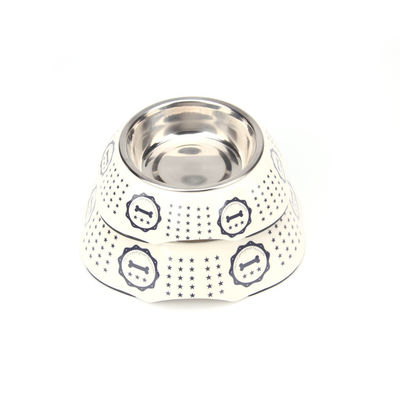 Grosir Melamin dan Stainless Steel Pet Dog Bowl