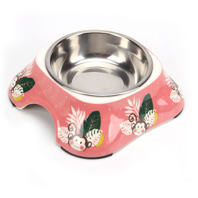 Desain Baru 180ml Grosir Melamin Pet Food Bowl dengan Empat Warna