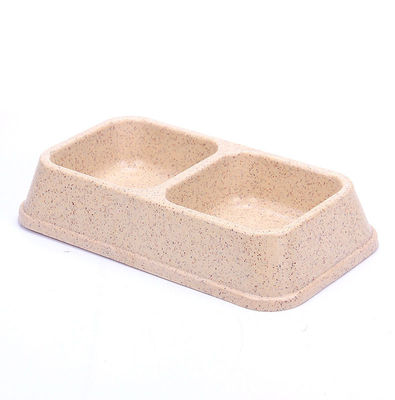 Sublimasi Bambu Berwarna Berganda Besar atau Besar Makanan & Air Pet Dog Bowl