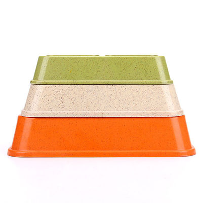 Sublimasi Bambu Berwarna Berganda Besar atau Besar Makanan & Air Pet Dog Bowl