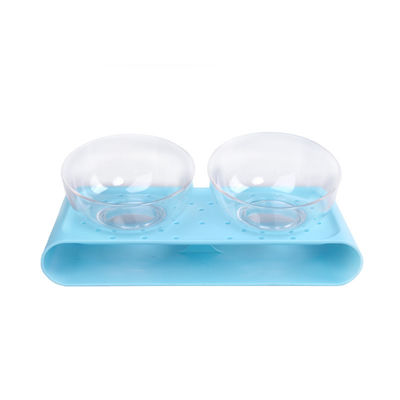 Cat Food Bowl untuk meringankan kelelahan kumis Pet Food & Water Bowls Set of 2