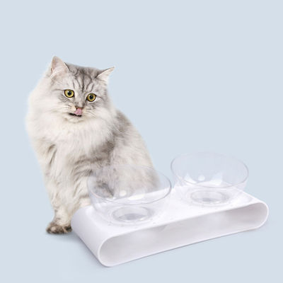 Double atau 2 Pet & Cat & Dog Food Bowl yang Dibesarkan