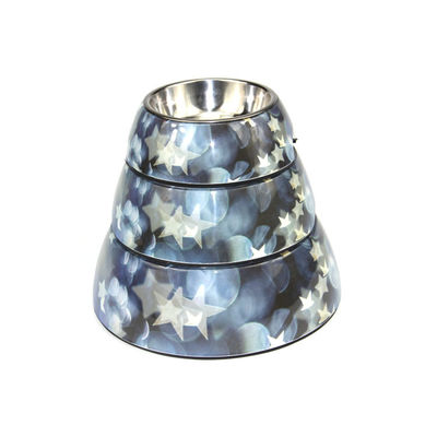 Kualitas Tinggi Warna Air Produk Hewan Peliharaan Stainless Steel Dog Bowl