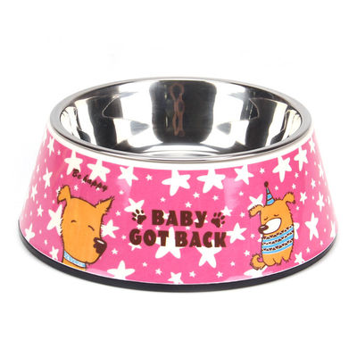 Pet Food Bowl Stainless Steel Dog Bowl untuk Makan Makanan